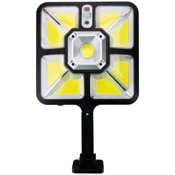 Lampa uliczna solarna z przewodem 5m 9COB + pilot